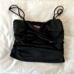 Edikted Going Out Tank. Front Bust Twist with cutout. Black. Size XS.